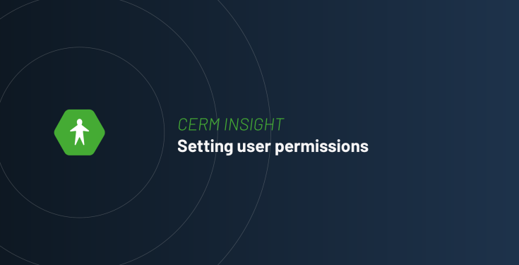 CERM INSIGHT: Setting user permissions 