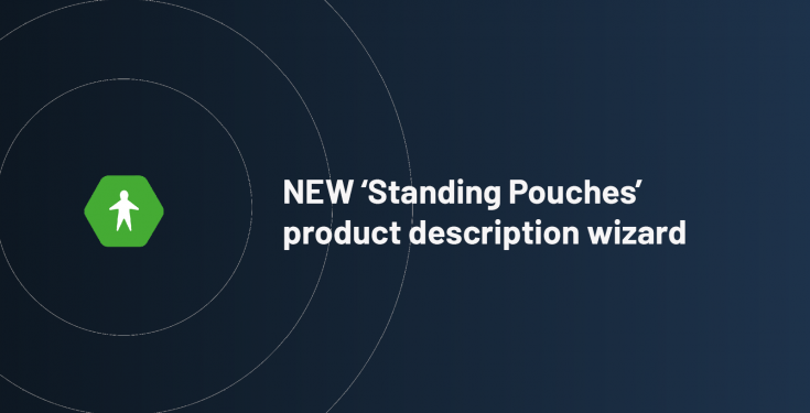 NEW Standing Pouches product description wizard