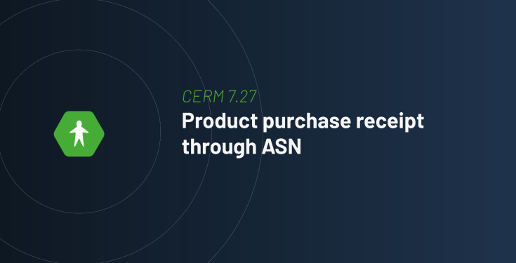 Product purchase receipt ASN